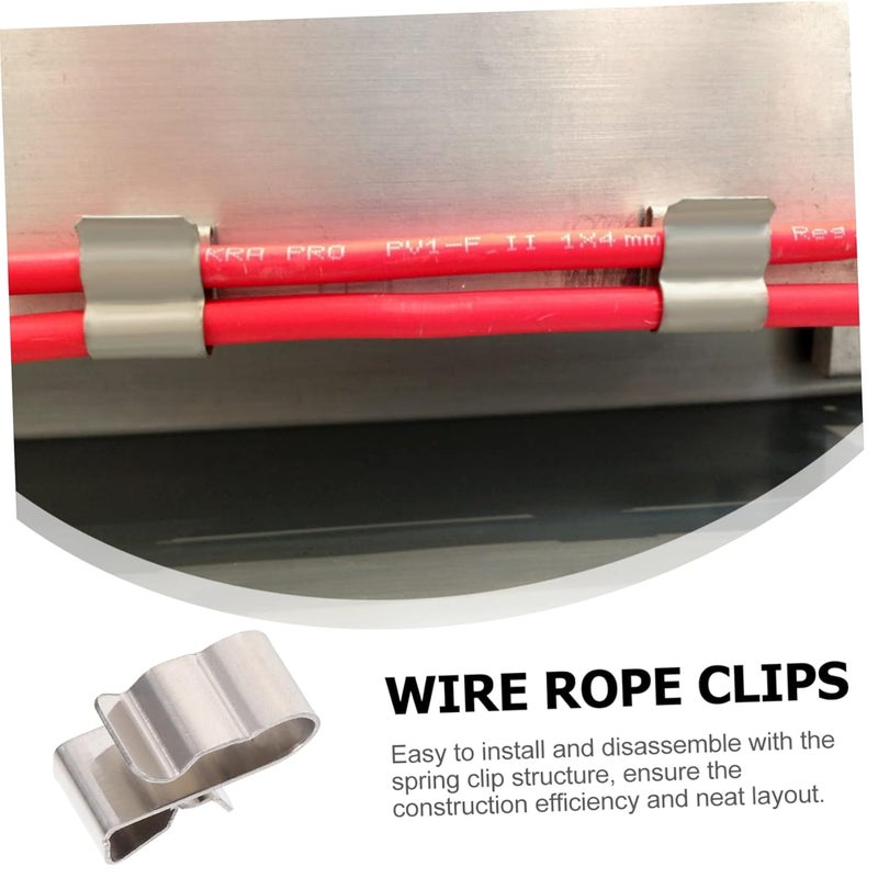 Stainless Steel Solar Panel Cable Clips 1 Set For Wire Management Easy Installation - Image 5